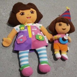 Dora 2 stuffed animals(1 big,1 little)